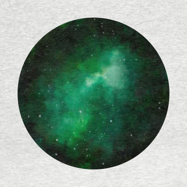 Green galaxy by RosanneCreates